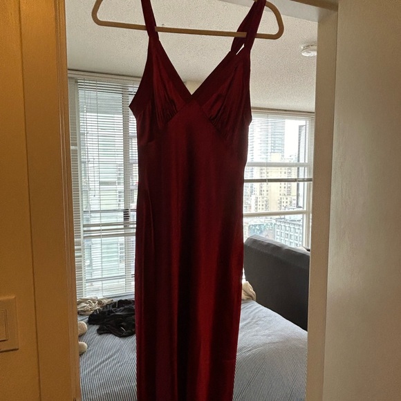 Reformation Red Neola Midi Dress - Picture 3 of 9